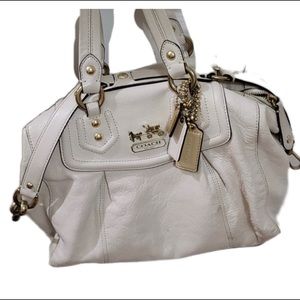 Coach Madison Sabrina White Satchel